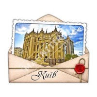 Керамічні магніти. Конверт. Київ. Будинок з химерами