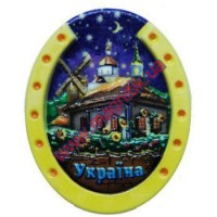 Керамічні магніти. Підкова. Ніч