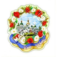 Керамические магниты. Венок, цветы. Новинка