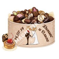 Магниты керамические. Конфеты. Свадьба