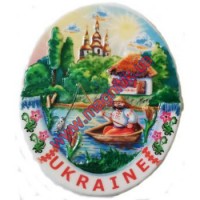 Объемные магниты на холодильник. Украинский рыбак