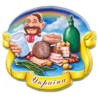 Керамічний магніт. Козак і сало