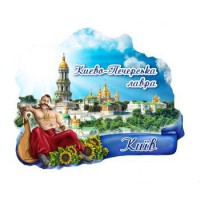 Керамические магниты. Киево-Печерская Лавра. Козак и бандура