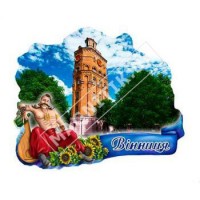 Керамічні магніти. Місто Вінниця. Козак з бандурою