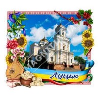 Магніти керамічні. Луцьк. Рамка квіти і калина