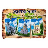 Полікерамічні магніти. Житомир. Фото на мотузці