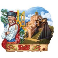 Объемные магниты, поликерамика. Казак и герб. Киев.