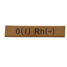 Військовий шеврон група крові койот O(I) Rh(-)