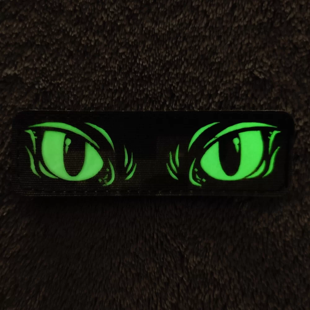 Шеврон Очі кота Laser Cut мультикам