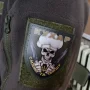 Нашивка Череп с ножами Повар Жарю и ебашу