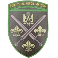 Шеврон ВСУ 155 ОМБр Fortitudo Honor Viktoria 2025 олива