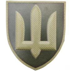  Шеврон тризуб ЗСУ загальновійськовий олива2