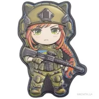 Шеврон Военная девушка