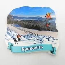 Магніт на холодильник зимовий Буковель №3