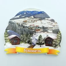 Магніт на холодильник зимовий Буковель №17