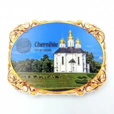 Керамічні магніти В'їзд до Чернігова овал вінтажний
