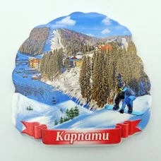 Магнітик на холодильник зимові Карпати №6