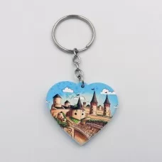 Брелок полікерамічний Серце Кам'янець-Подільський