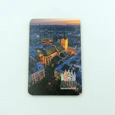 Деревянный магнит Львовская Ратуша