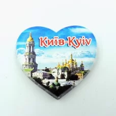 Мини керамический магнит Сердце Лавра