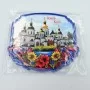 Керамічний магніт Рамка з квітами Україна