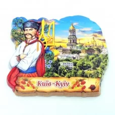 Керамический магнит Козак с гербом Лавра