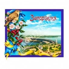 Керамічні магніти. Запоріжжя. Соловей, калина. 3