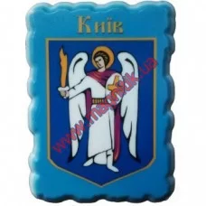 Унікальні магніти на холодильник з кераміки. Герб Києва