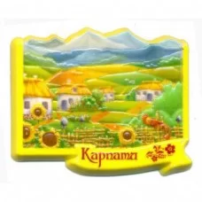 3D магниты на холодильник. Карпаты