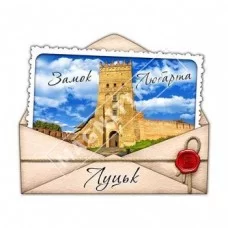 Керамические магниты. Луцк. Замок, конверт