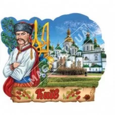 Об’ємні магніти, полікераміки. Козак і герб. Київ. собор