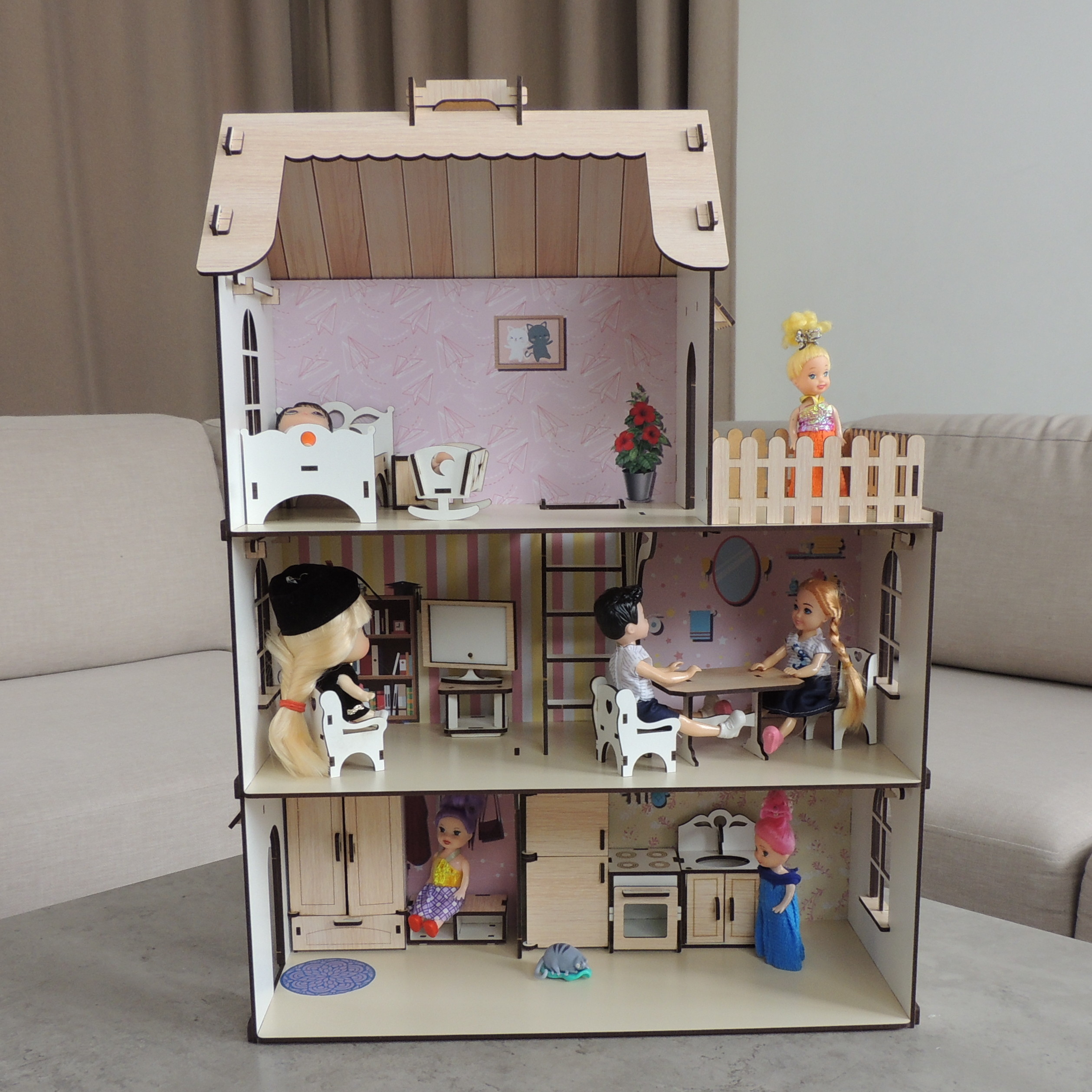 Кукольная мебель своими руками — обустраиваем домик для кукол