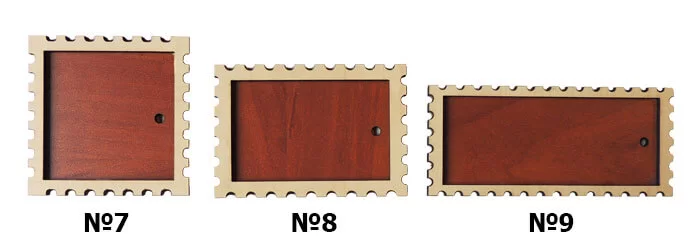 Деревянно-акриловые магниты - Форма №7-№9