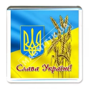 Магниты акриловые. Флаг, герб, пшеница Магниты акриловые. Флаг, герб, пшеница