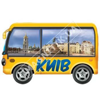 Керамические магниты. Автобус туриста Керамические магниты. Автобус туриста