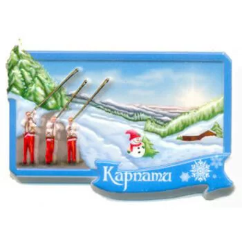 Карпаты. Магниты на холодильник из керамики