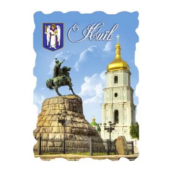 Керамические магниты. Киев. Памятник Богдану Хмельницкому