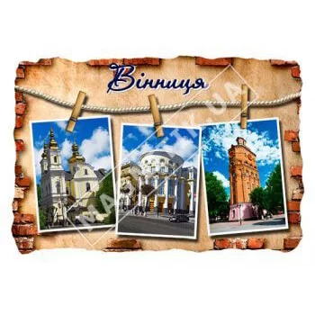Магниты из поликерамики. Винница. Фото на прищепках Магниты из поликерамики. Винница. Фото на прищепках